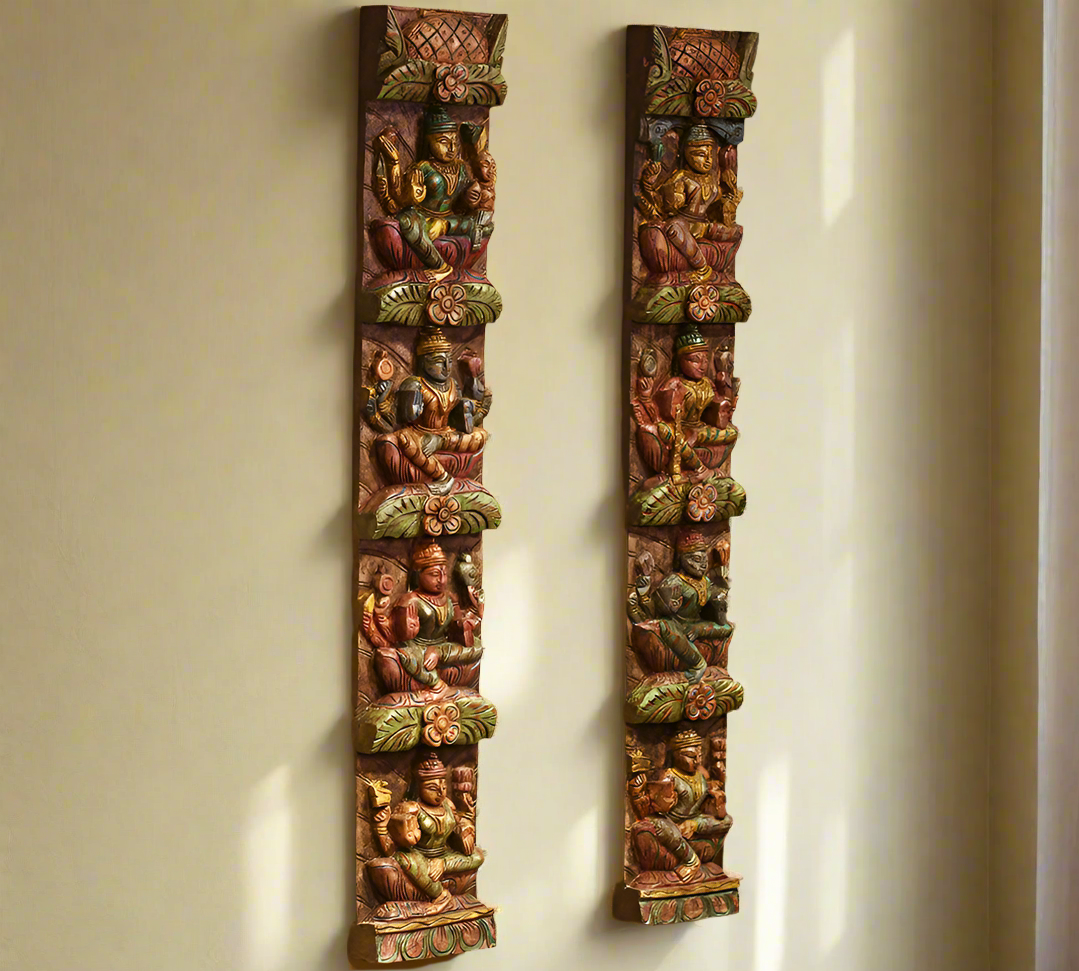Wooden Wall Panel Ashtalakshmi 36"