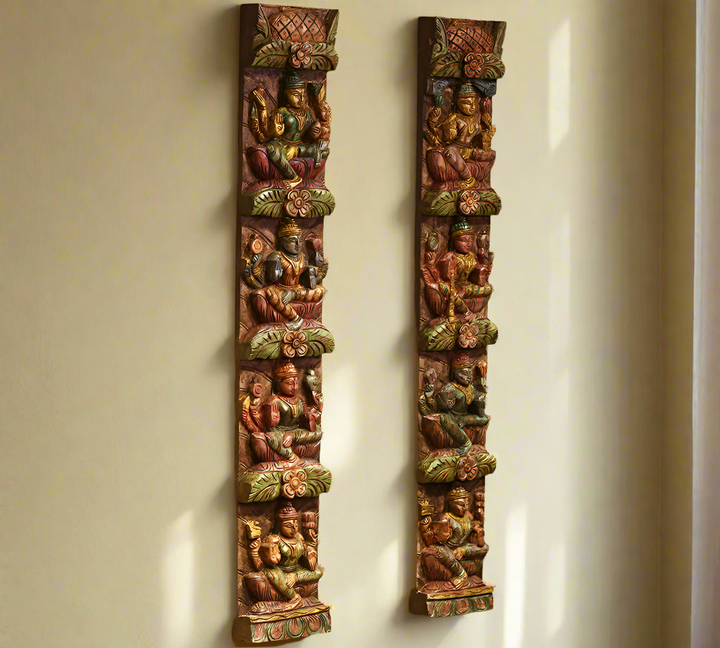 Wooden Wall Panel Ashtalakshmi 36"