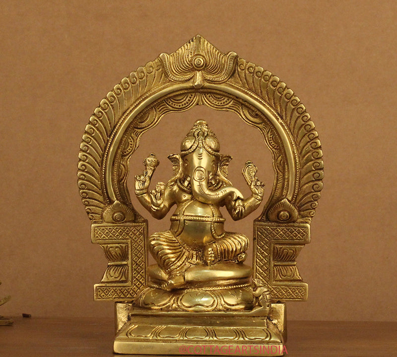 Brass Ganesh - Brass Laxmi