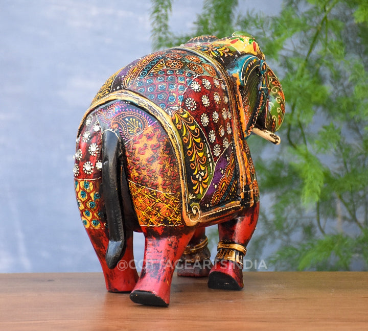 Wooden Elephant 10.5"