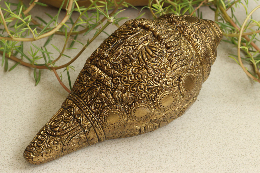 Brass Vishwaroopam Shanka/Conch
