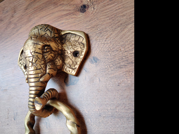 Brass Elephant Door Knocker
