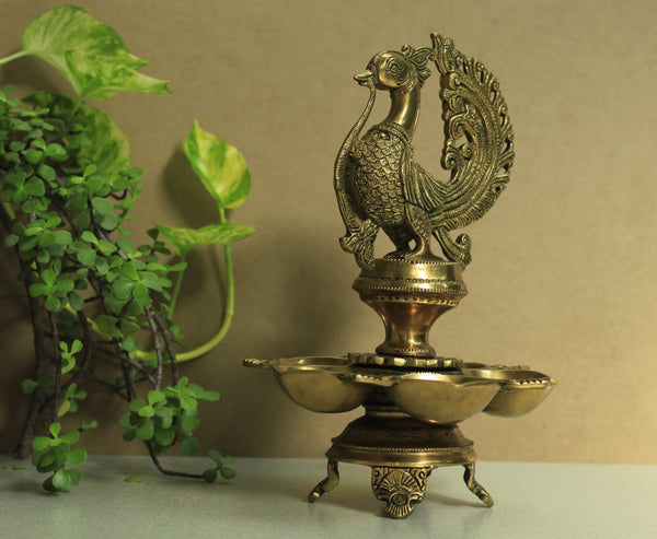 Annapakshi 5 sprouts Oil Lamp 12''