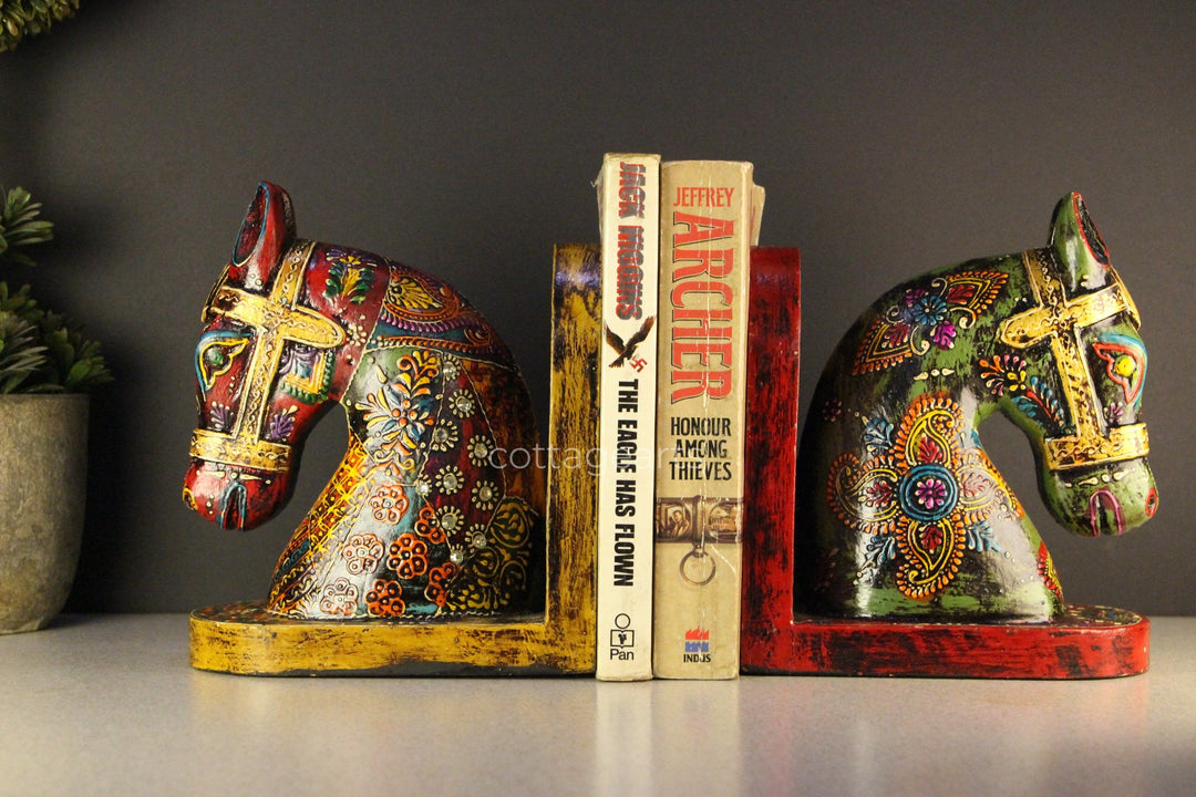 Wooden Book-Ends, Horse