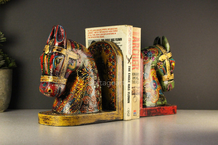 Wooden Book-Ends, Horse