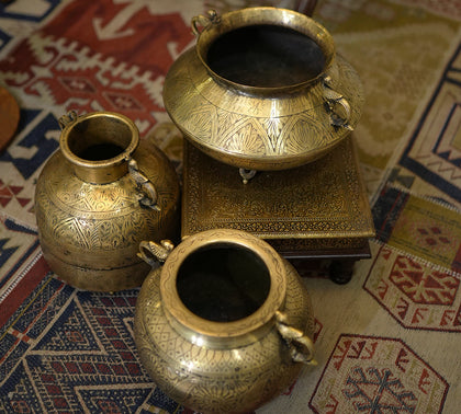 Creative Brass Vintage Planters Online in India- Cottage Arts