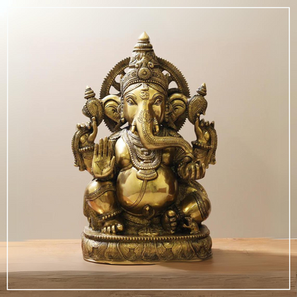 Brass Ganesha Idols