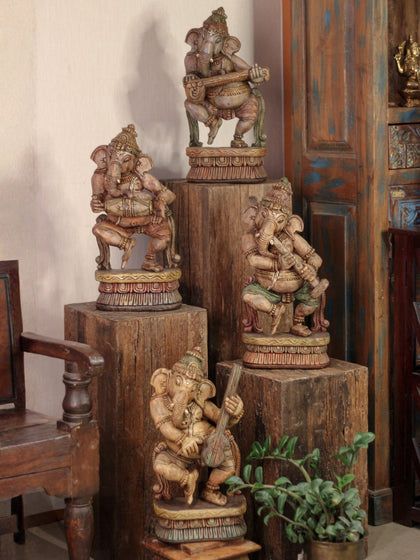Brass & Wood God/Goddess Statues