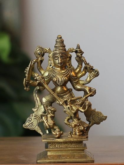 Goddess Durga Brass Idols in India- Cottage Arts