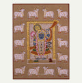 Pichwai Painting Sreenathji and Cows