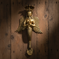 Brass NaagKanya Door Handle 20"