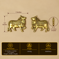 Brass Cow pair