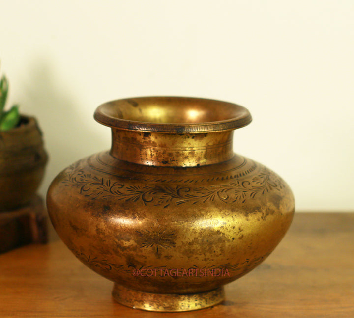 Brass  Vintage Pot