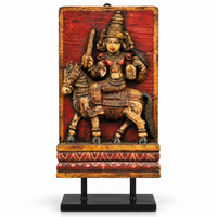 Vintage Wood /Stone Shiva Idol