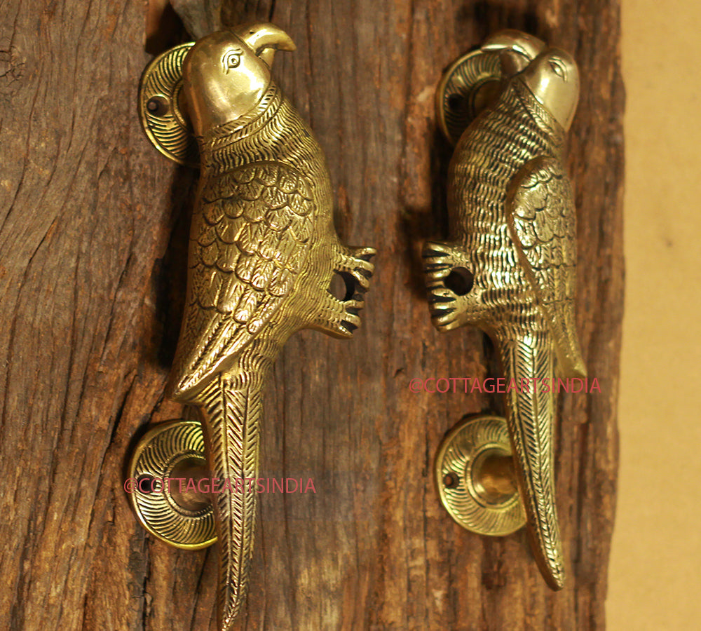 Parrot Door Handle Pair
