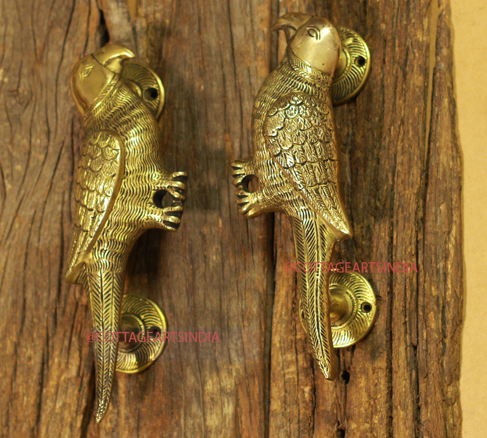 Parrot Door Handle Pair