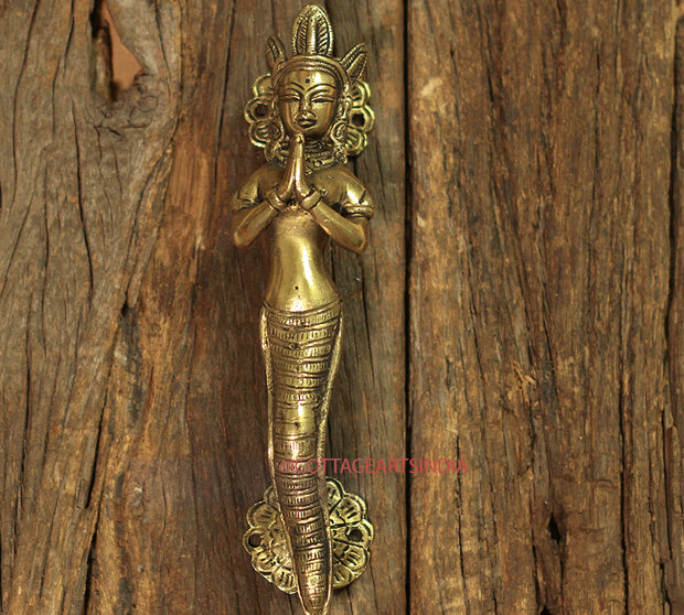 Brass Namaste Lady Handle