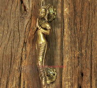 Brass Namaste Lady Handle