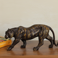 Brass Tiger Sculpture – Antique Finish