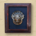 Wooden Frame With Bronze Panjurli Bhuta Mask