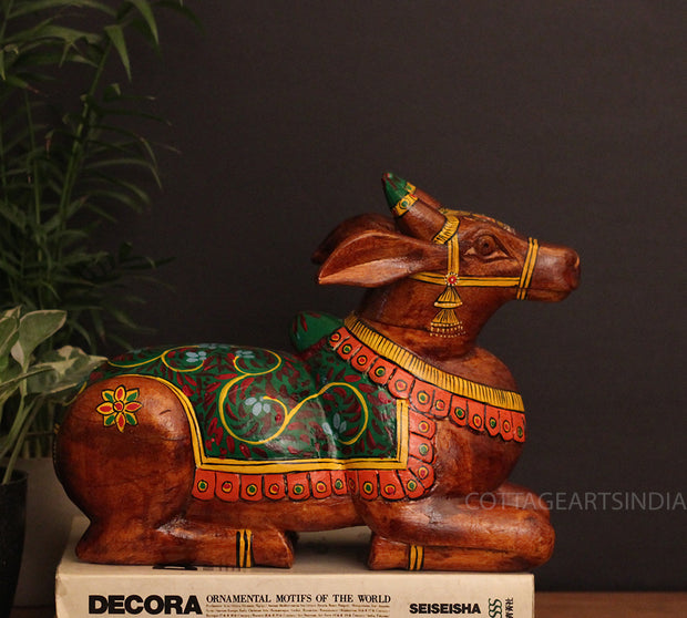 Wooden Nandi Handpainted 12.5"