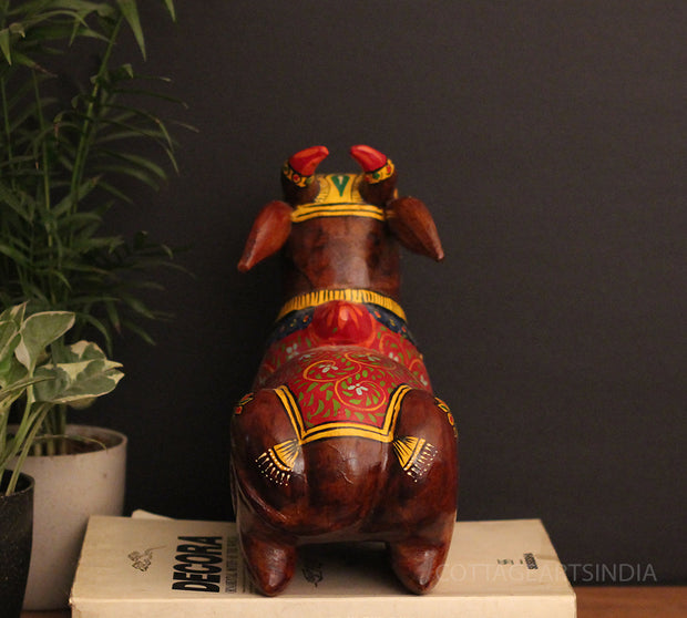 Wooden Nandi Handpainted 12.5"