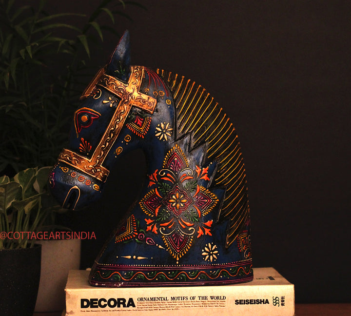 Wooden Horse Head 12.5 "