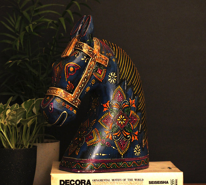 Wooden Horse Head 12.5 "