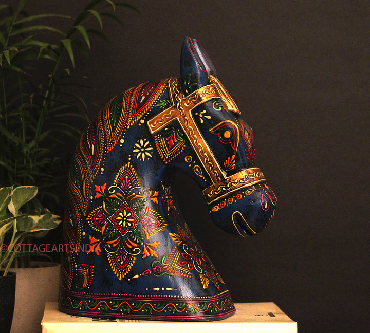 Wooden Horse Head 12.5 "