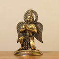Sitting Brass Garuda with Folded Hands