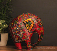 Wooden Elephant Oblique Design 10.5"