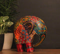 Wooden Elephant Oblique Design 8"