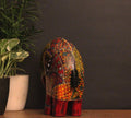 Wooden Elephant Oblique Design 8"