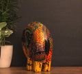 Wooden Elephant Oblique Design 8"
