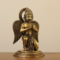Sitting Brass Garuda with Folded Hands
