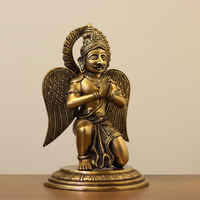 Sitting Brass Garuda with Folded Hands