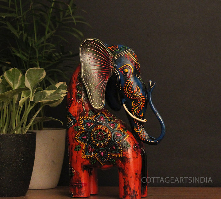 Wooden Elephant Oblique