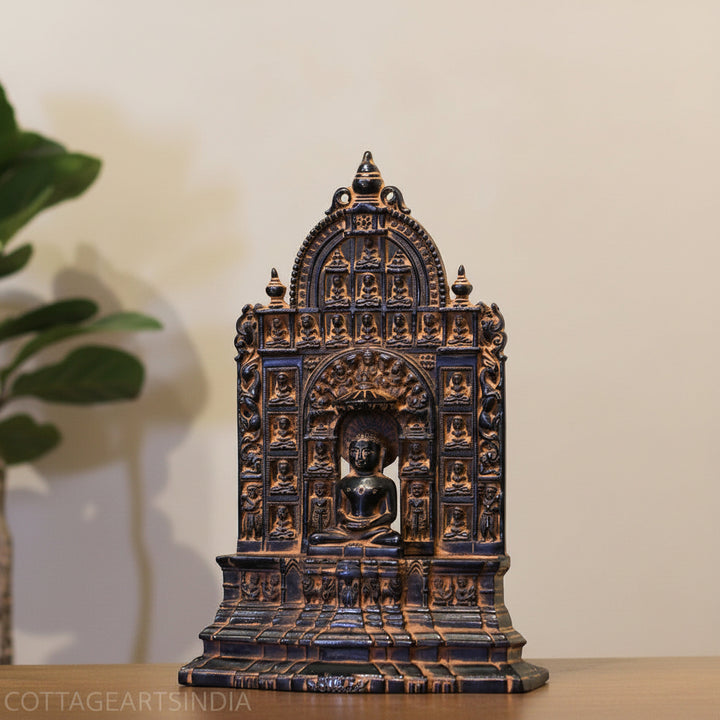 Opulent Brass Jain Tirthankara Temple – Black Antique Finish