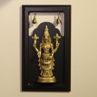 Brass Lord Balaji Wall Hanging with Temple Bells