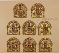 Brass Ashta Lakshmi Wall Hanging (Set of 8 Lakshmi)