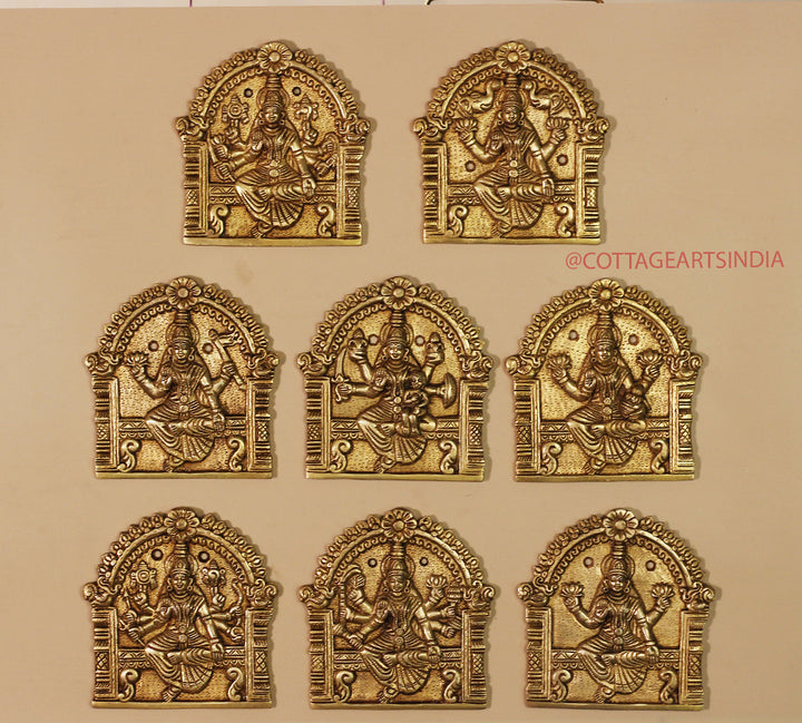 Brass Ashta Lakshmi Wall Hanging (Set of 8 Lakshmi)