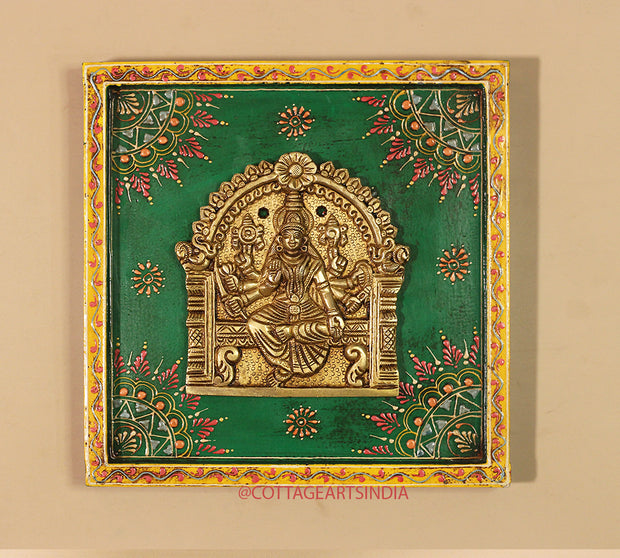 Brass Ashta Lakshmi Wooden Frame (Set of 8 Lakshmi)