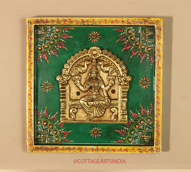 Brass Ashta Lakshmi Wooden Frame (Set of 8 Lakshmi)