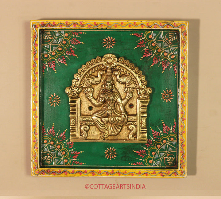 Brass Ashta Lakshmi Wooden Frame (Set of 8 Lakshmi)