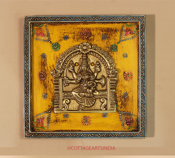 Brass Ashta Lakshmi Wooden Frame (Set of 8 Lakshmi)