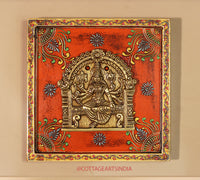 Brass Ashta Lakshmi Wooden Frame (Set of 8 Lakshmi)