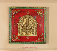 Brass Ashta Lakshmi Wooden Frame (Set of 8 Lakshmi)