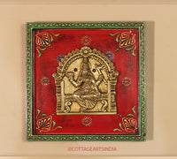 Brass Ashta Lakshmi Wooden Frame (Set of 8 Lakshmi)