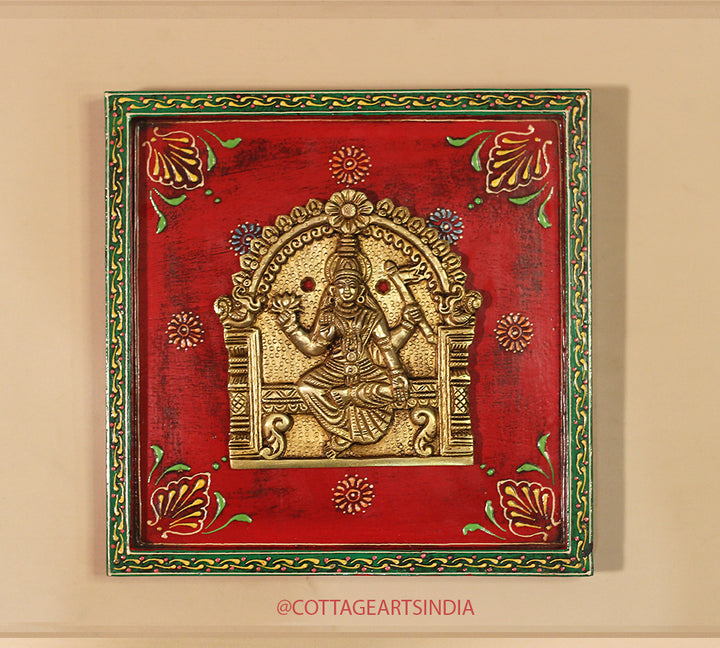 Brass Ashta Lakshmi Wooden Frame (Set of 8 Lakshmi)