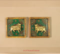 Brass Cow pair